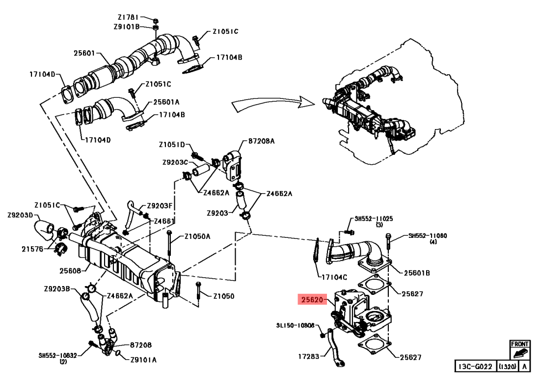 A3741-278 EGR Valve Assy